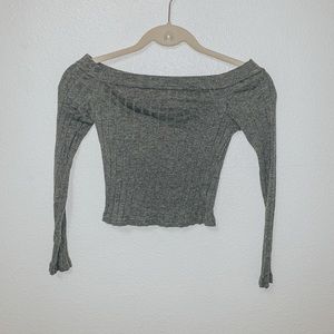 Off the shoulder cropped top